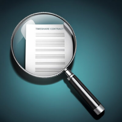 Details inside the timeshare contact 