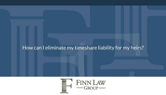 Timeshare Liability for my heirs