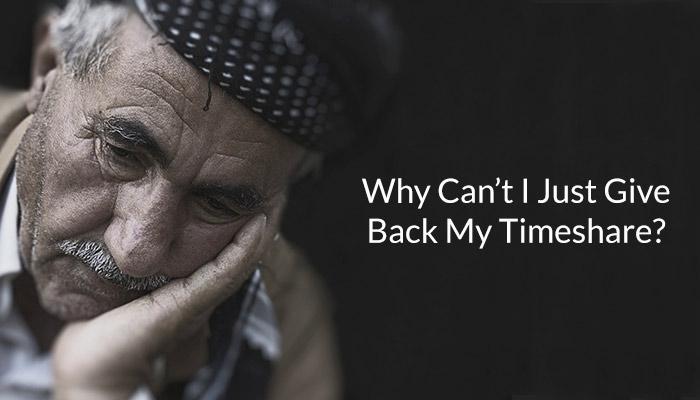 Why Can't I Just Give Back My Timeshare? (Source: Pixabay.com - used as royalty free image)