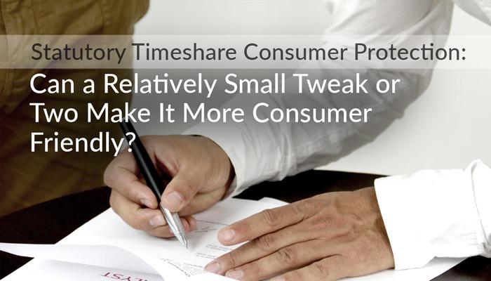 Can a small tweak make Timeshares more consumer friendly?