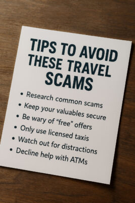 Tips to avoid travel scams