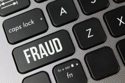 Elder fraud awareness on a computer