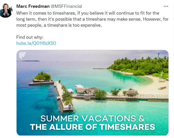 Timeshare Freedman Financial Summer 