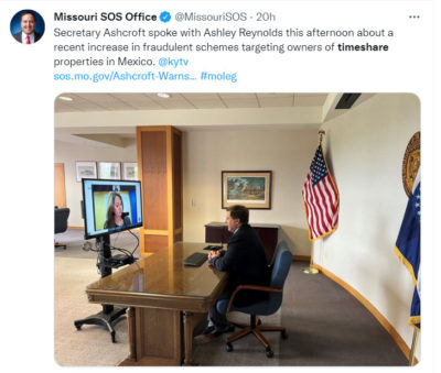 Missouri SOS timeshare resale scheme 
