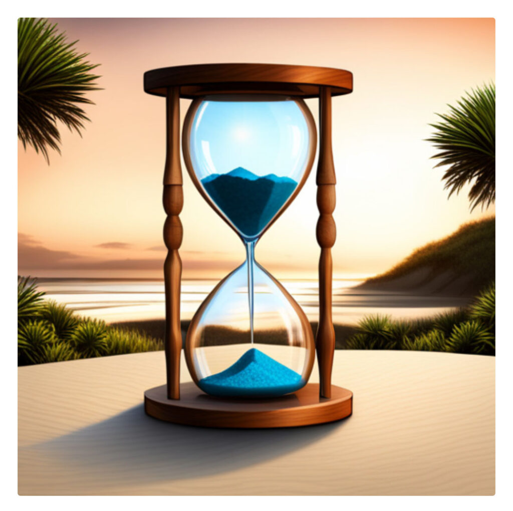 Do Timeshare Points Expire? An hour glass with points expiring.