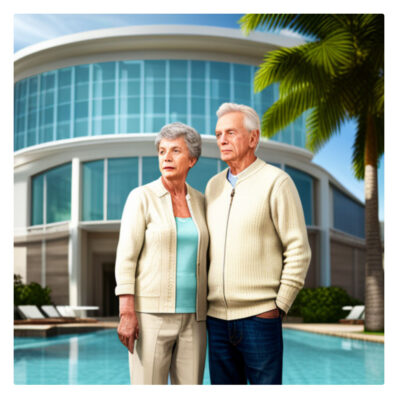 Checking in at a timeshare resort