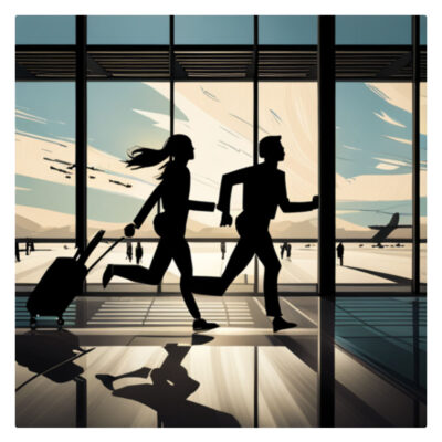 Navigating the airport exit