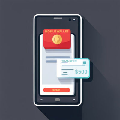 Mobile wallets allow monies to be transferred anywhere