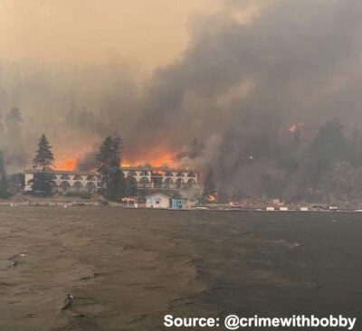 Fire at Lake Okanagan
