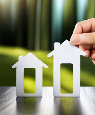 Image comparing marketing of timeshares to traditional real estate