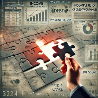 Incomplete information on credit scores