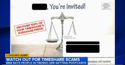 Timeshare sales meeting scam