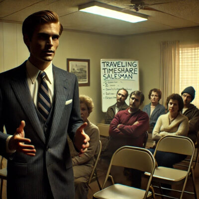 Traveling timeshare sales