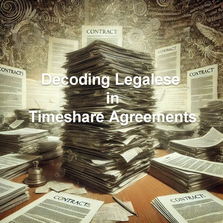 Decoding Legalese in Timeshare Agreements