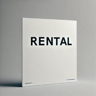 Timeshare rental sign 