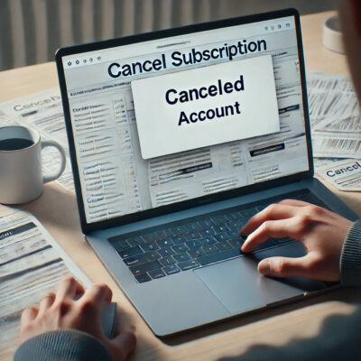 Click to cancel subscription 