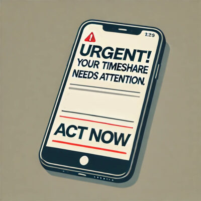 Timeshare scams using text