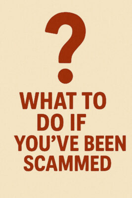 what to do if scammed