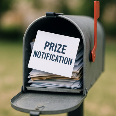 fake prize mailer
