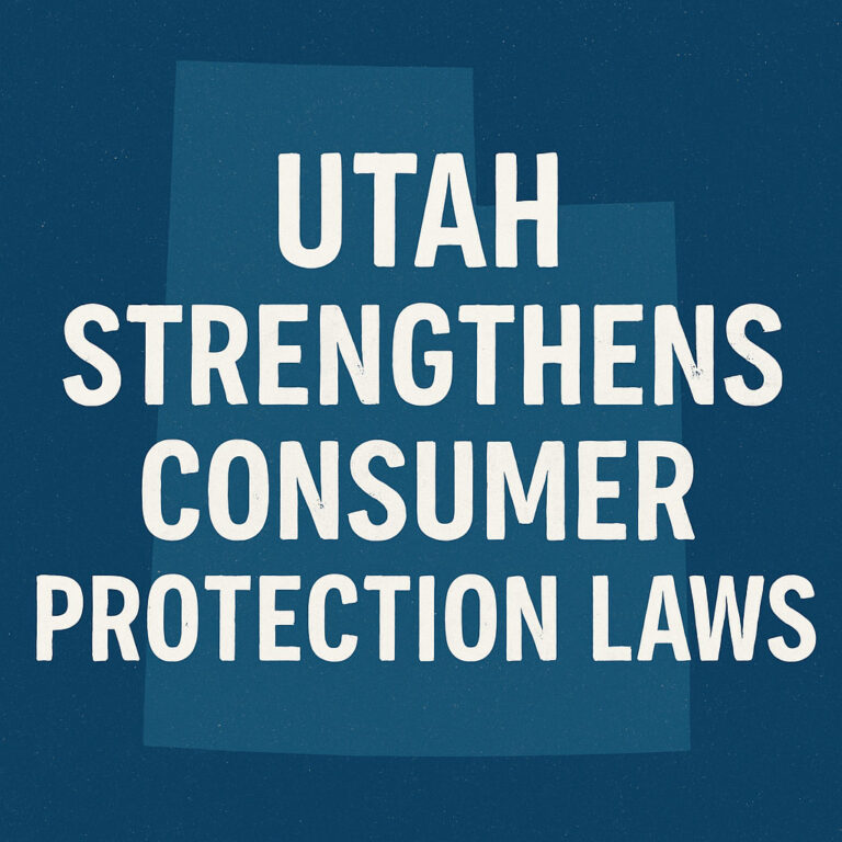 Utah Strengthens Consumer Protection Laws
