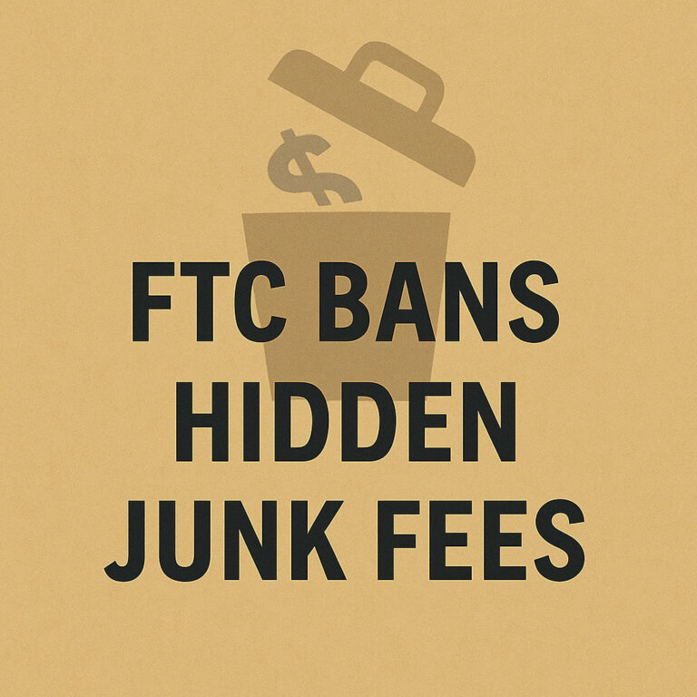 FTC Bans Hidden Junk Fees