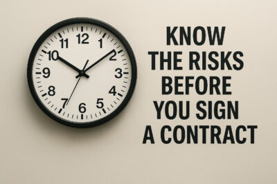 Know the Risk sign