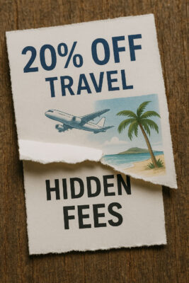 Hidden fees in discounted travel