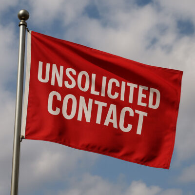 red flags of unsolicited contact