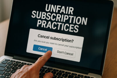 Unfair subscription practices