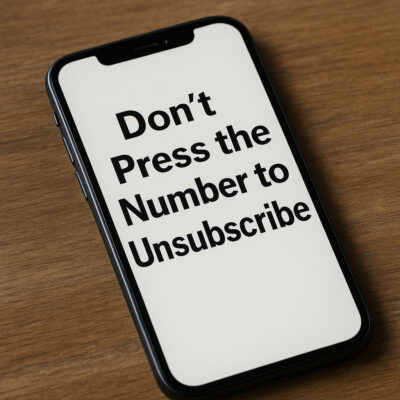 Don't press the unsubscribe
