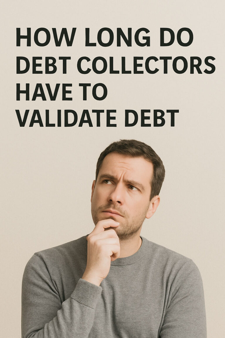 How Long Do Collectors Have to Validate Debt?